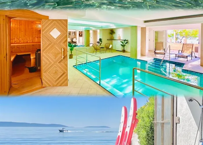 Luxury Seaside Villa With A Classic Mediterranean Olive Garden, A Fully Equipped Professional Kitchen, Pool, Sauna, Padle Boards And Canoe - Miolin Beach House