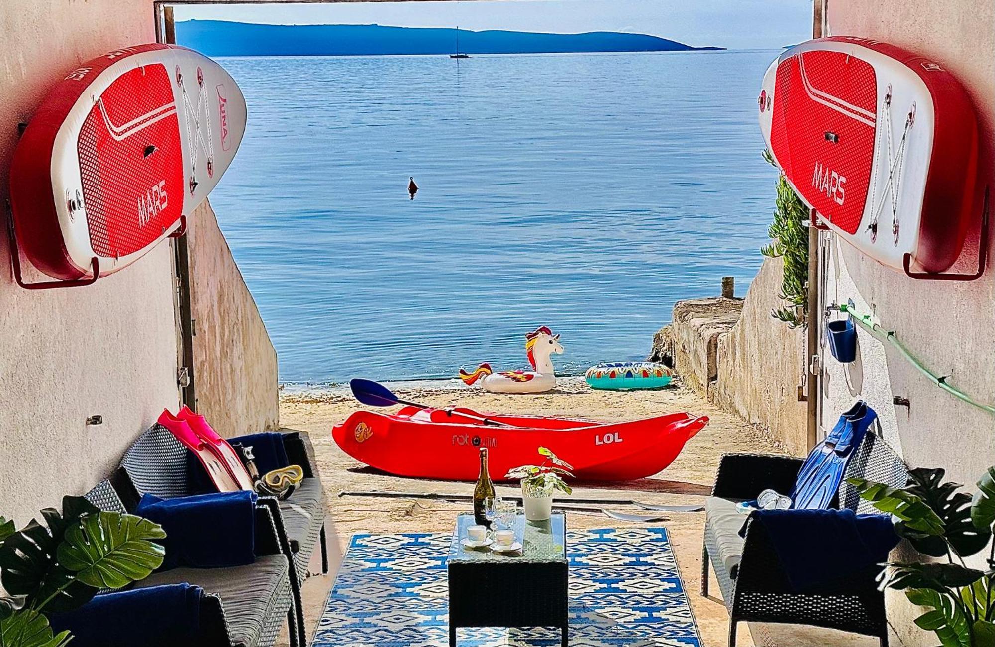 Villa Luxury Seaside With Indoor Pool, Sauna, Padle Boards, Canoe And Mediterranean Garden - Miolin House Trogir